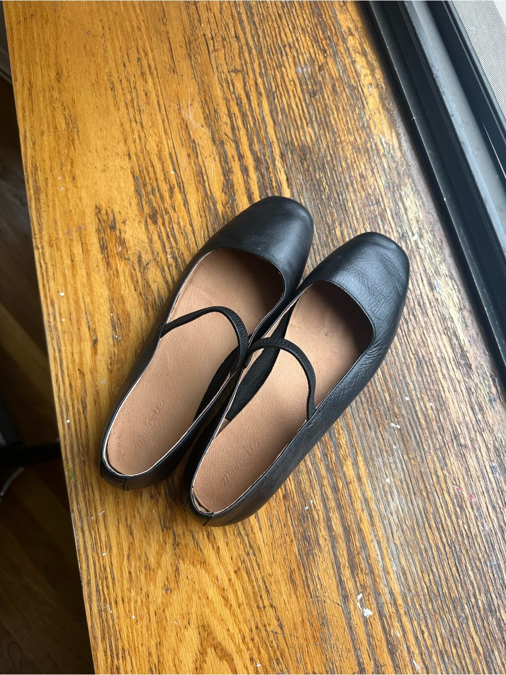 Madewell Greta Mary Jane Flat Black